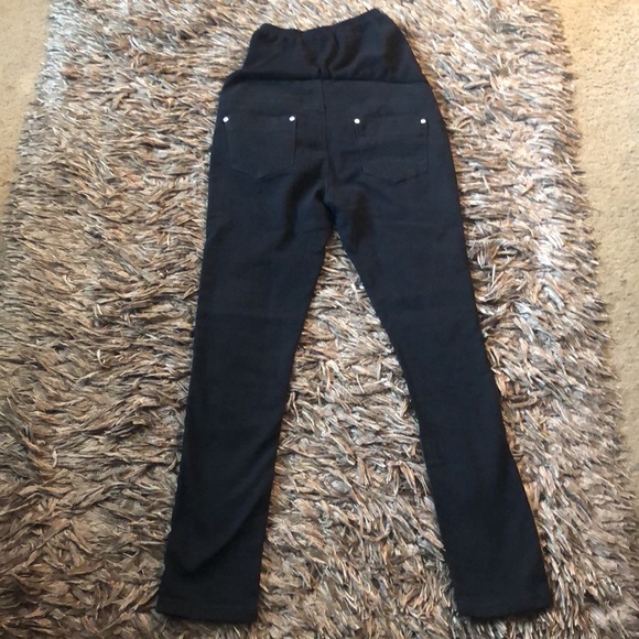 NWT BooHoo Blue Maternity Distressed Over The Bump Skinny Jeans  Size 6 - Picture 15 of 16